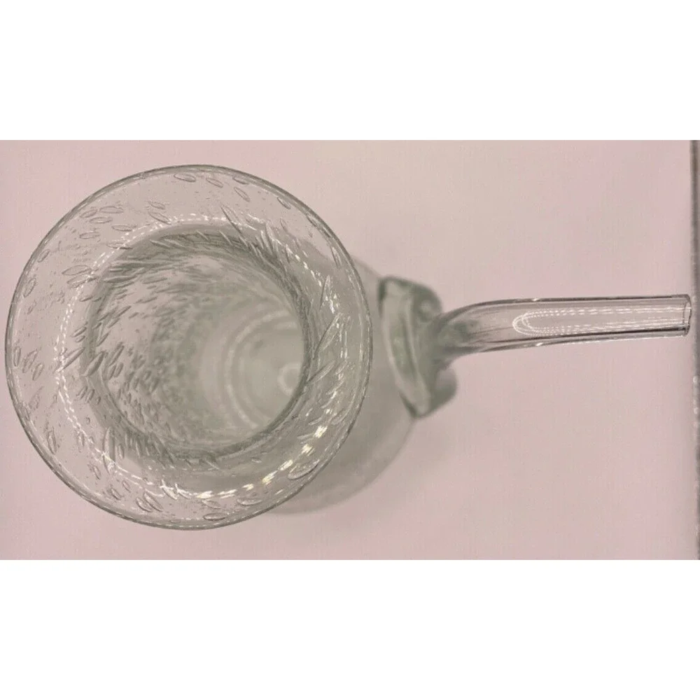 Handblown La Verrerie de Biot Arlequin France Bubbles Art Glass Signed